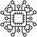 Elektronik KI Kunstliche Intelligenz Symbol