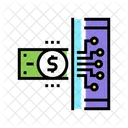 Elektronik Geld Farbe Symbol