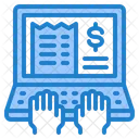 Elektronische Rechnung  Symbol