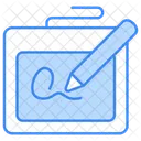 E Signatur Unterschrift Dokument Symbol