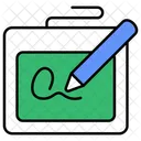 E Signatur Unterschrift Dokument Symbol