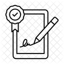 Elektronische Unterschrift Symbol