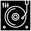 Elektronischer Audio-Plattenspieler  Symbol