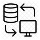 Elektronischer Datenaustausch  Symbol