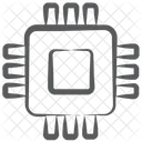 Elektronischer Mikrochip Integrierter Schaltkreis Computerchip Icon