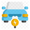 Elektronisches Auto Smart Auto Elektroauto Symbol