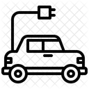 Elektronisches Auto  Symbol