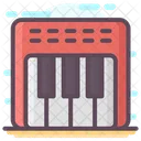 Elektronisches Klavier Keyboard Musikinstrument Symbol