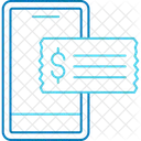 Elektronisches Ticket E Ticket Digitaler Pass Symbol