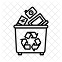Recycling von Elektroschrott  Symbol
