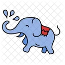Elephant Thai Cartoon Icon