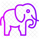 Elephant Mammal Trunk 아이콘