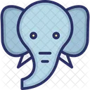 Elephant Zoo Pachyderm Icon