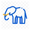 Elephant Safari Travel Icon