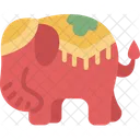 Elephant Animal Decorated Icon