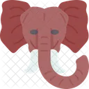 Elephant Head African Icon