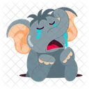 Elephant Stickers Elephant Cartoon Funny Elephant Icon