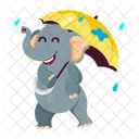 Elephant Stickers Elephant Cartoon Funny Elephant Icon