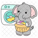 Laundry Washing Machine Clothes Icon