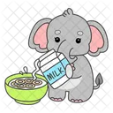 Milk Cereal Bowl Icon