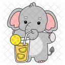 Infuse Water Orange Juice Drinking Icon