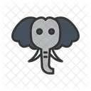 Elephant Face  Icon