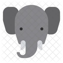Elephant Face  Icon