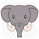 Elephant Face  Icon