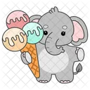 Ice Cream Scoop Cone Icon
