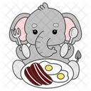Bacon Eggs Fork Icon