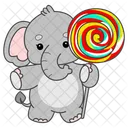 Lollipop Candy Snack Time Icon