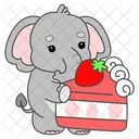 Strawberry Cake Cupcake Red Velvet Icon