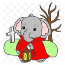 Elephant Halloween  Icon