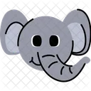 Elephant Grey Zoo Icon