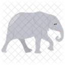 Elephant Herd Life Asian Elephant Icon