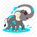 Elephant Stickers Elephant Cartoon Funny Elephant Icon