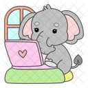 Laptop Notepad Window Icon