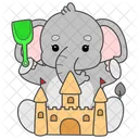 Sand Castle Beach Scoop Icon
