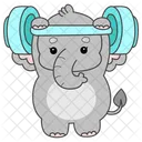 Gymnastic Lifing Barbel Icon