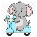 Scooter Motor Bike Motor Cycle Icon