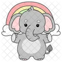 Rainbow Cloud Sky Icon