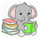 Library Books Reading A Book Icon