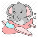 Plane Adventure Travelling Icon