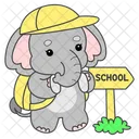 School Bag Hat Icon