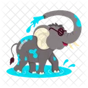 Elephant Stickers Elephant Cartoon Funny Elephant Icon