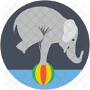 Elephant Cirque Show Icon
