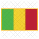 Mali Bandeira Pais Ícone