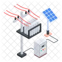Eletricidade Solar Energia Solar Energia Solar Ícone