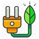 Verde Eletricidade Ecologia Icon