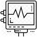 Maquina De Ecg Monitor De Ecg Eletrocardiograma Ícone